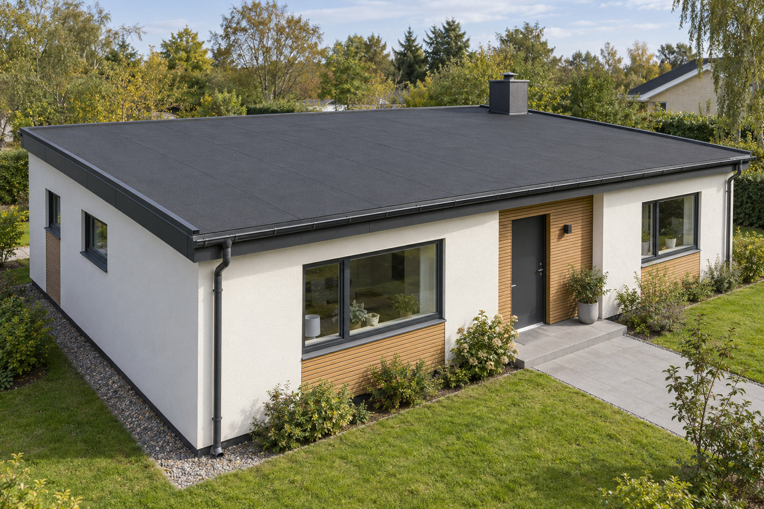 Enkelt og lavmælt på et dansk hus · aidoits visualisering