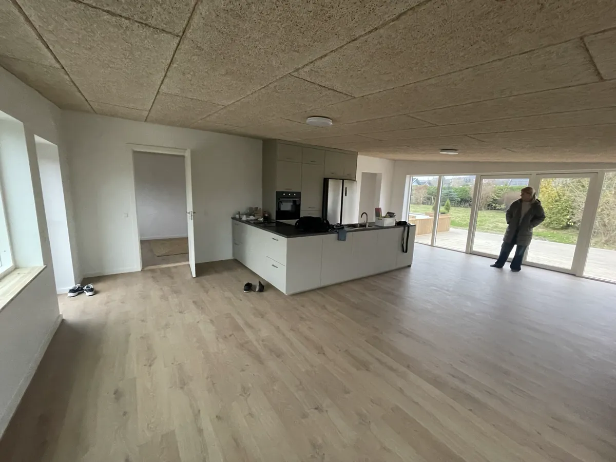 Kitchen in the former garage